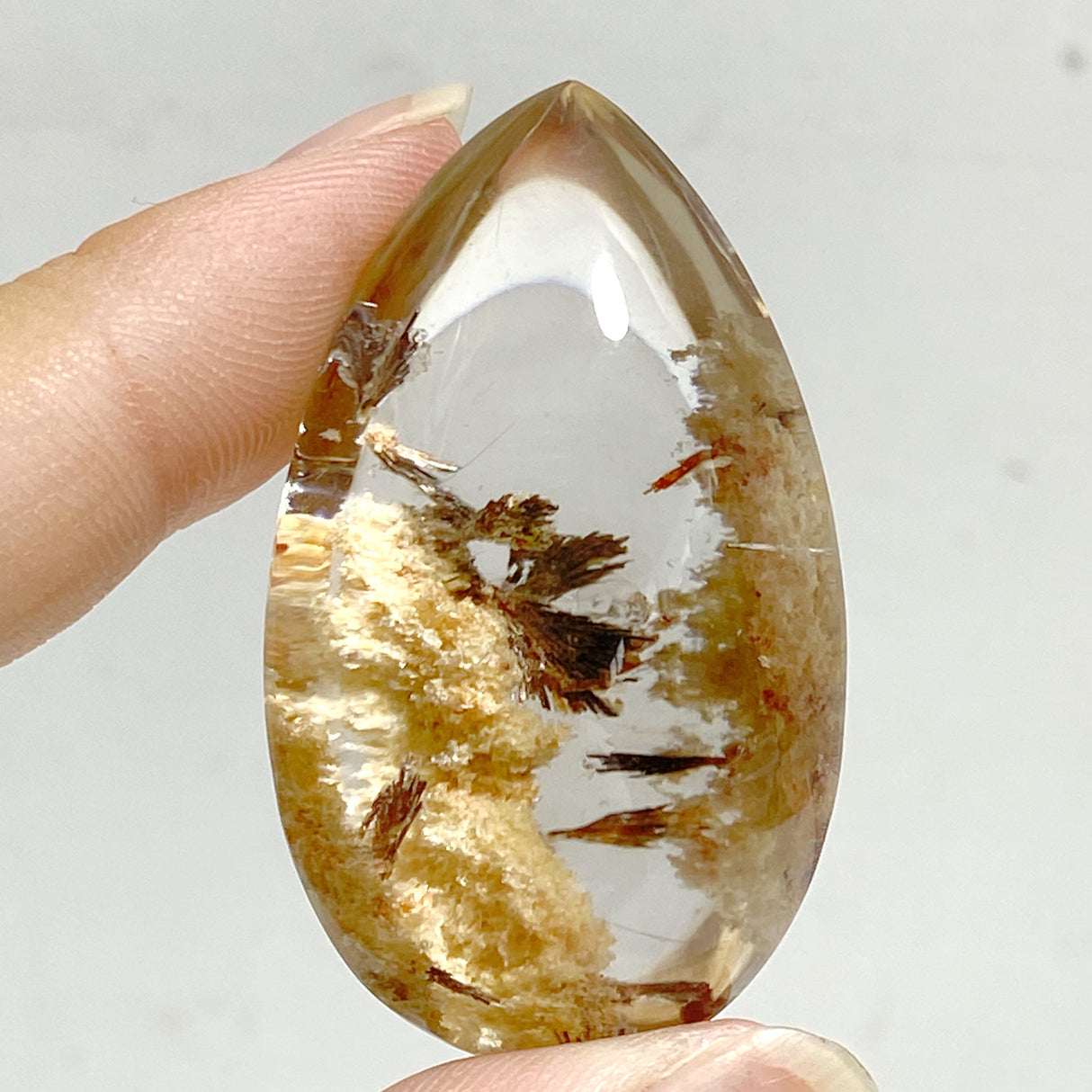 Unique Garden Quartz Waterdrop Shape For DIY Pendant