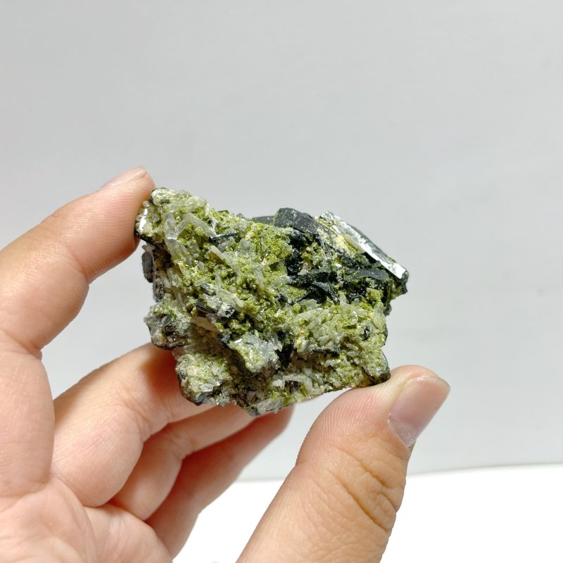 10 Pieces Green Tourmaline Specimen For Collection - Wholesale Crystals