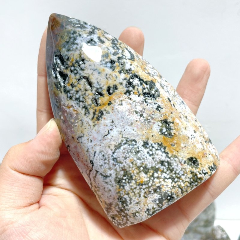 10 Pieces Ocean Jasper Arrow Head Shape Home Decor - Wholesale Crystals