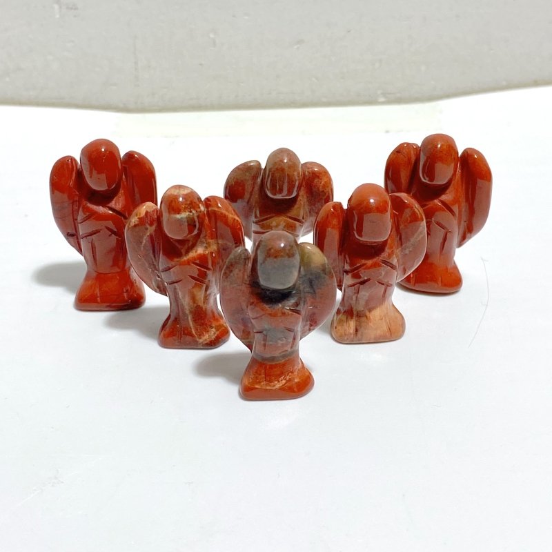 10 Types Mini Angel Carving Rose Quartz Moss Agate -Wholesale Crystals