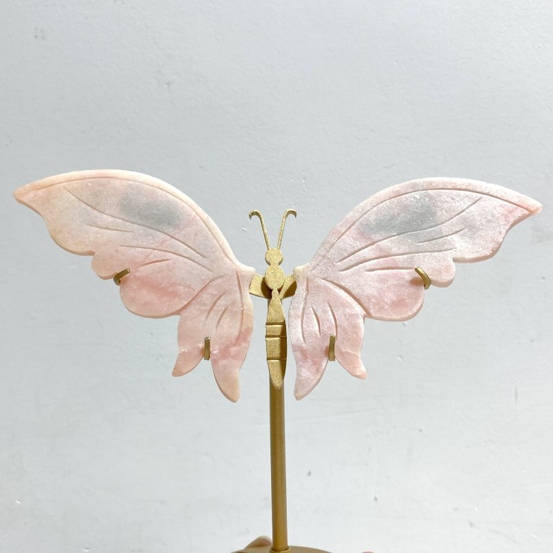 11 Pairs Wings Carving With Stand Closeout (Defect) -Wholesale Crystals