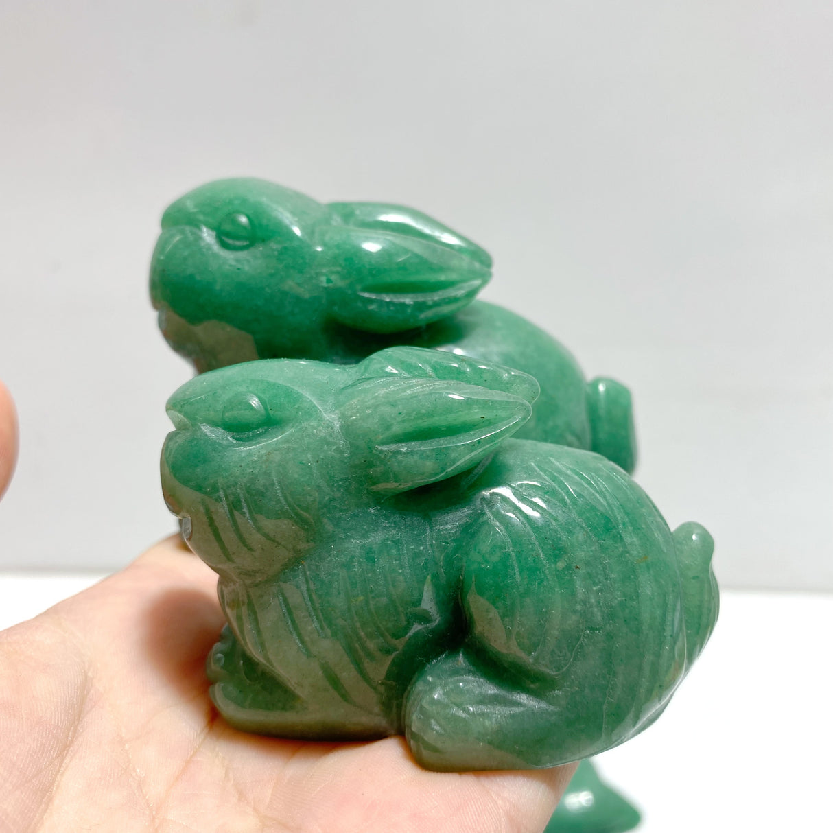 12 Pieces Green Aventurine Mixed Animals Carving