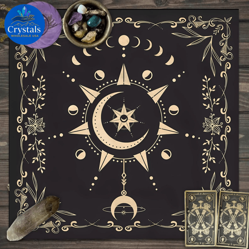 12 Animal Starry Sky Tarot Tablecloth - Wholesale Crystals