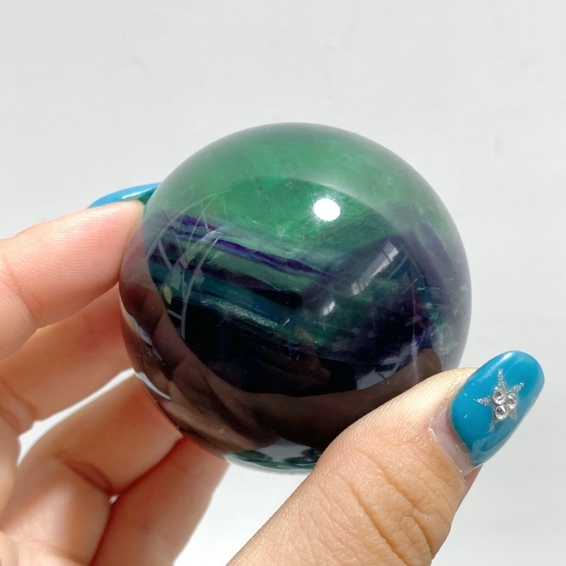 12 Pieces Feather Fluorite Mixed Pyrite Sphere Balls - Wholesale Crystals