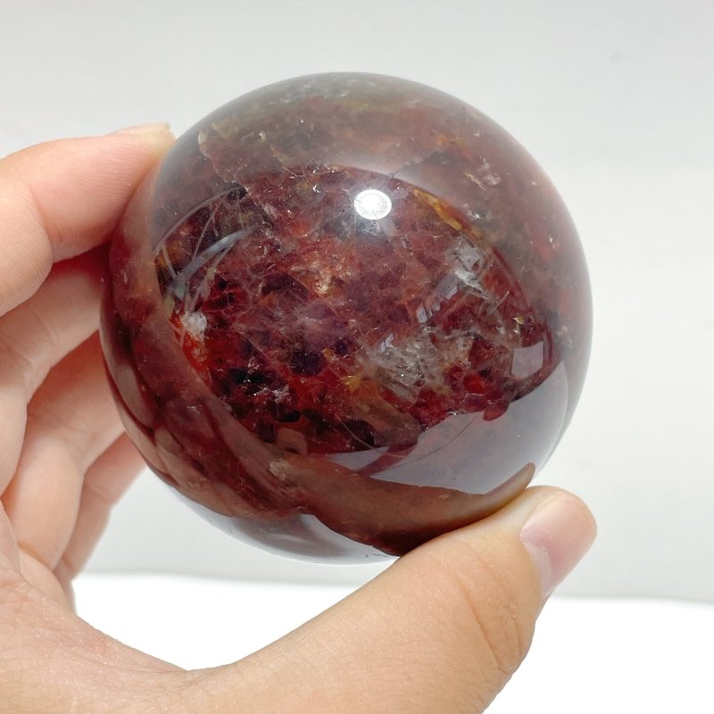 12 Pieces Fire Quartz Mixed Moonstone Spheres - Wholesale Crystals