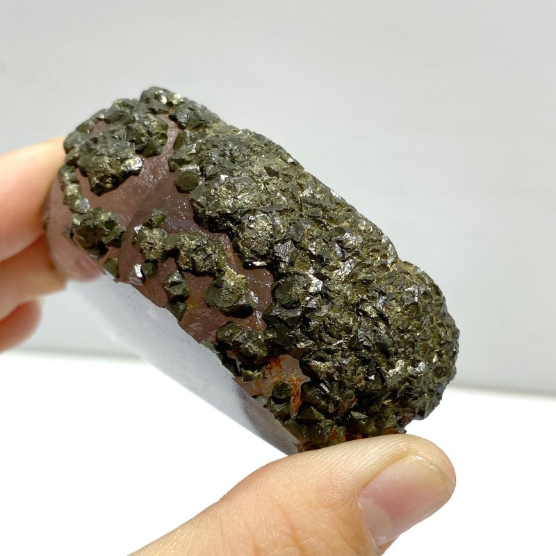 12 Pieces Unique Fluorite Mixed Pyrite Calcite Slab - Wholesale Crystals