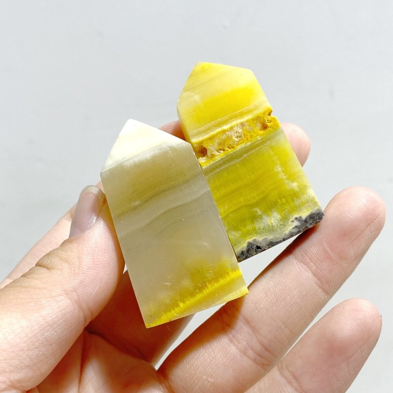 126 Pieces Short Bumble Bee Jasper Four-sided Tower -Wholesale Crystals
