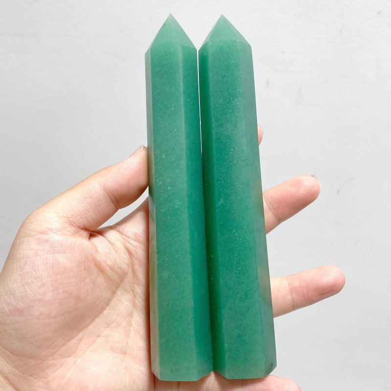 13 - 16CM Green Aventurine Tower Point Wholesale - Wholesale Crystals
