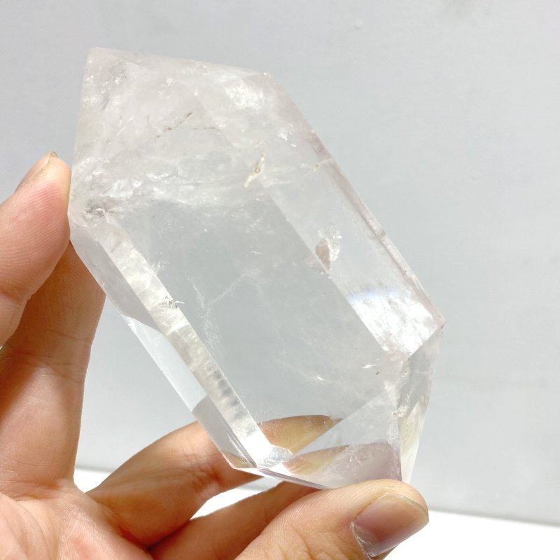 13 Pieces Clear Quartz Double Points - Wholesale Crystals