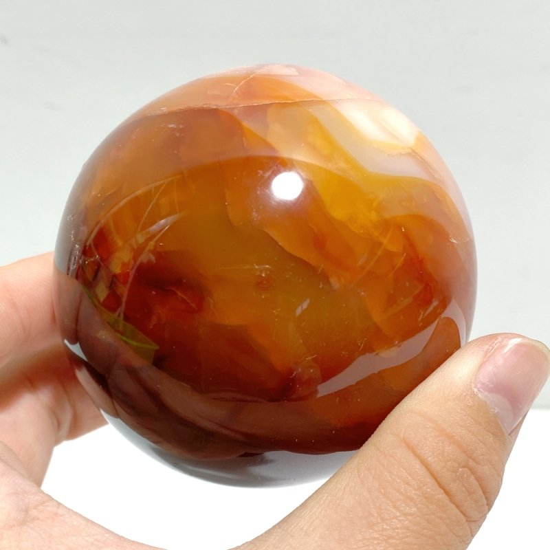 13 Pieces Large Carnelian Stone Spheres - Wholesale Crystals