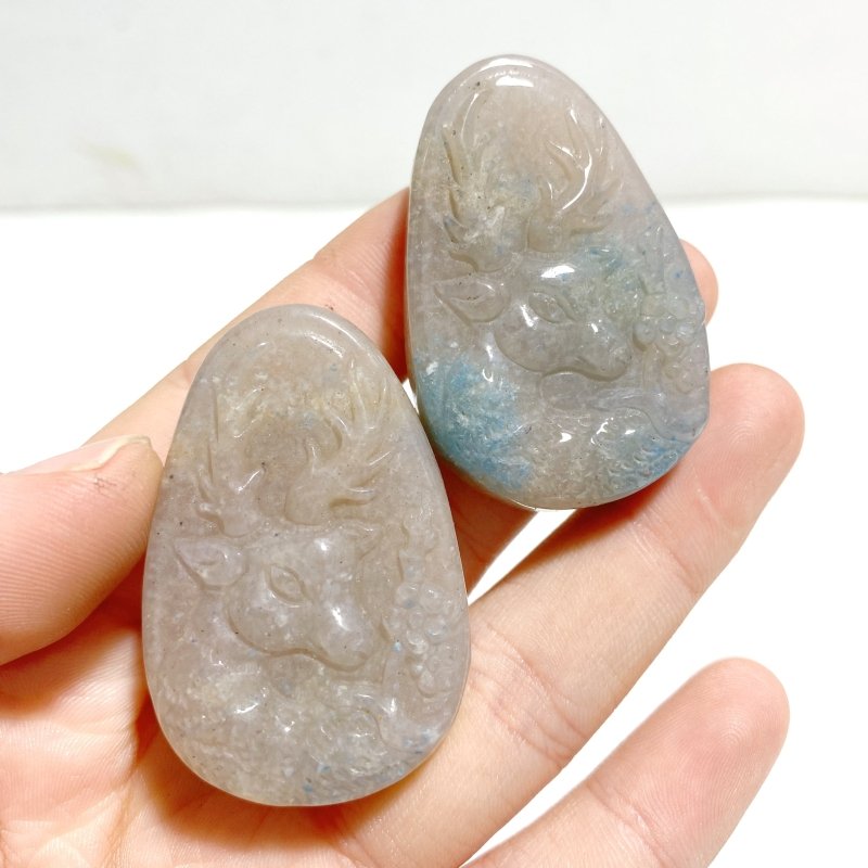 13 Pieces Trolleite Sika Deer Crystal Carving - Wholesale Crystals