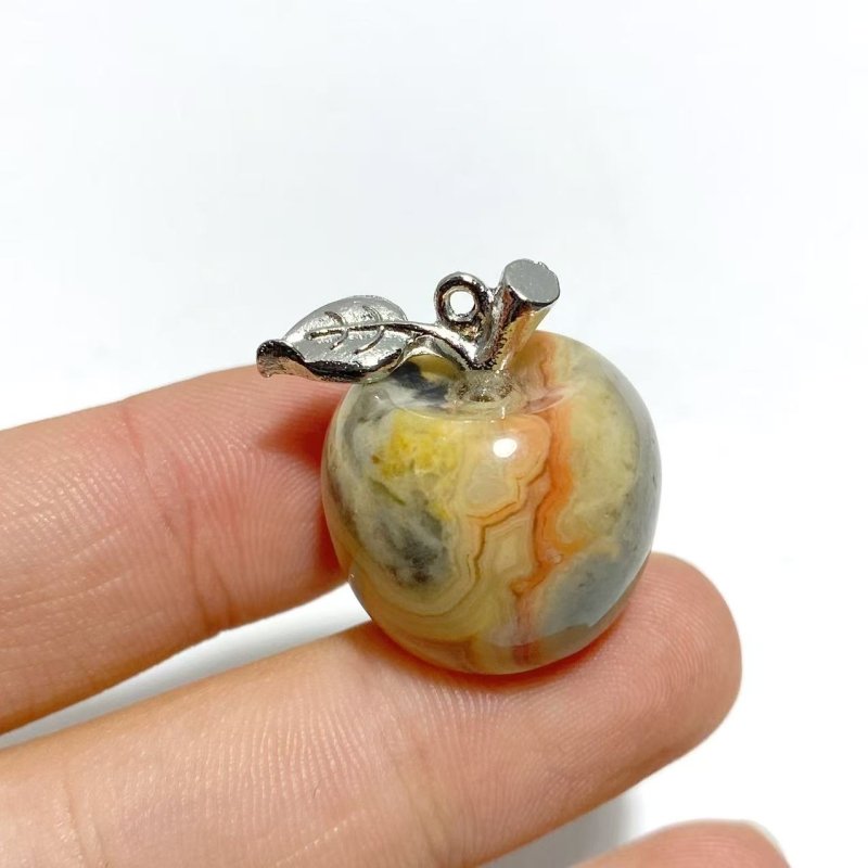 14 Types Small Apple Carving Wholesale Clear Quartz Green Aventurine Lepidolite - Wholesale Crystals