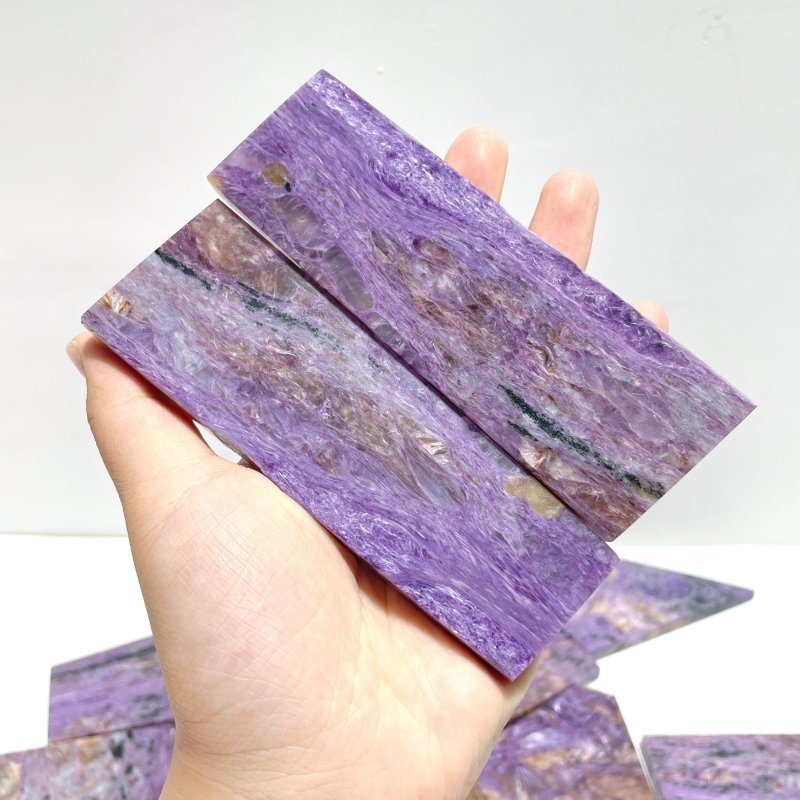 15 Pieces High Quality Charoite Slab - Wholesale Crystals