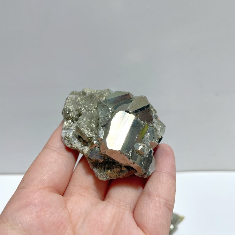 16 Pieces Pyrite Mixed Clear Quartz Cluster Specimen For Collection - Wholesale Crystals