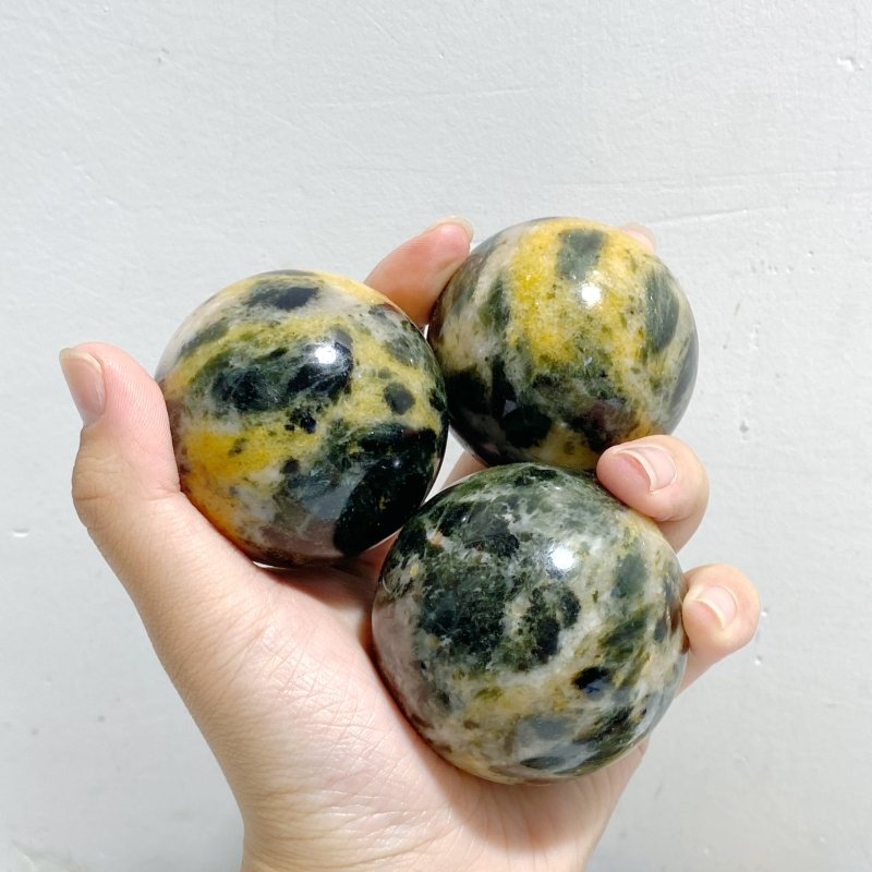 16 Pieces Seraphinite Spheres -Wholesale Crystals