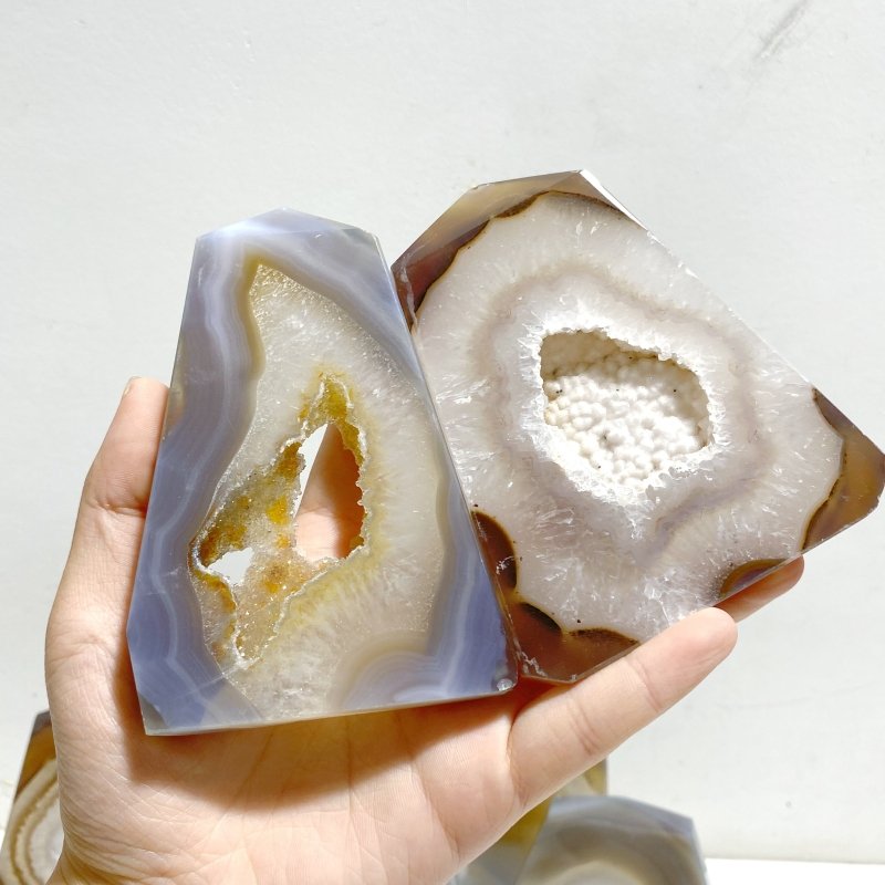 18 Pieces Agate Geode Druzy Tower Point - Wholesale Crystals