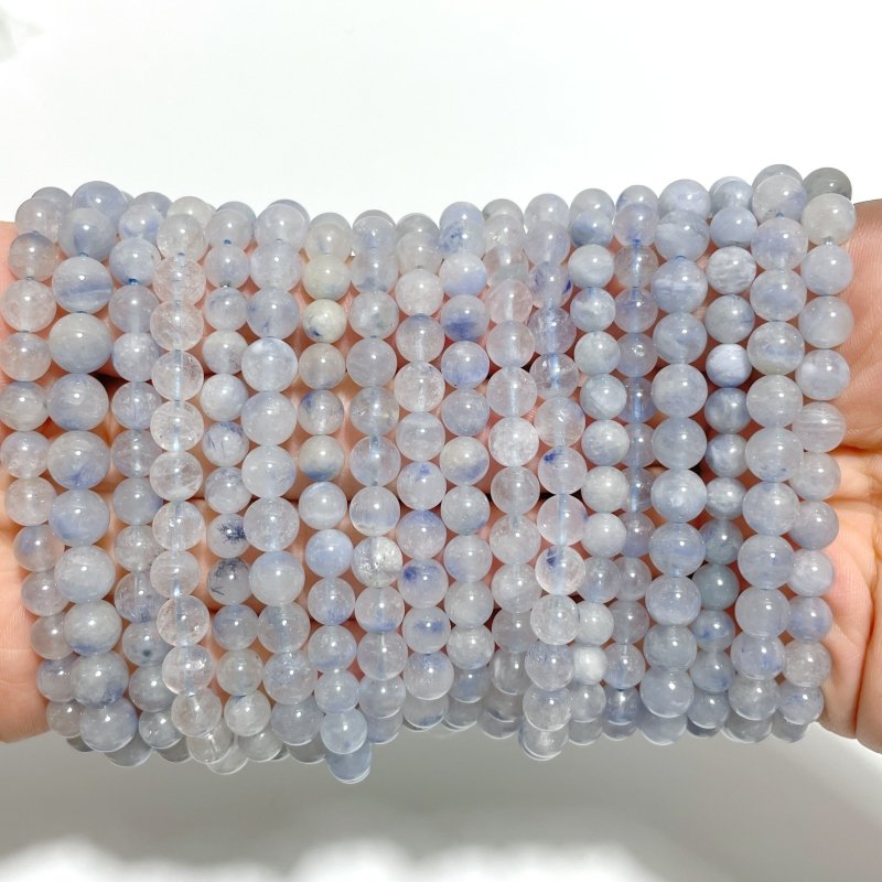 18 Pieces Dumortierite Quartz Bracelets - Wholesale Crystals