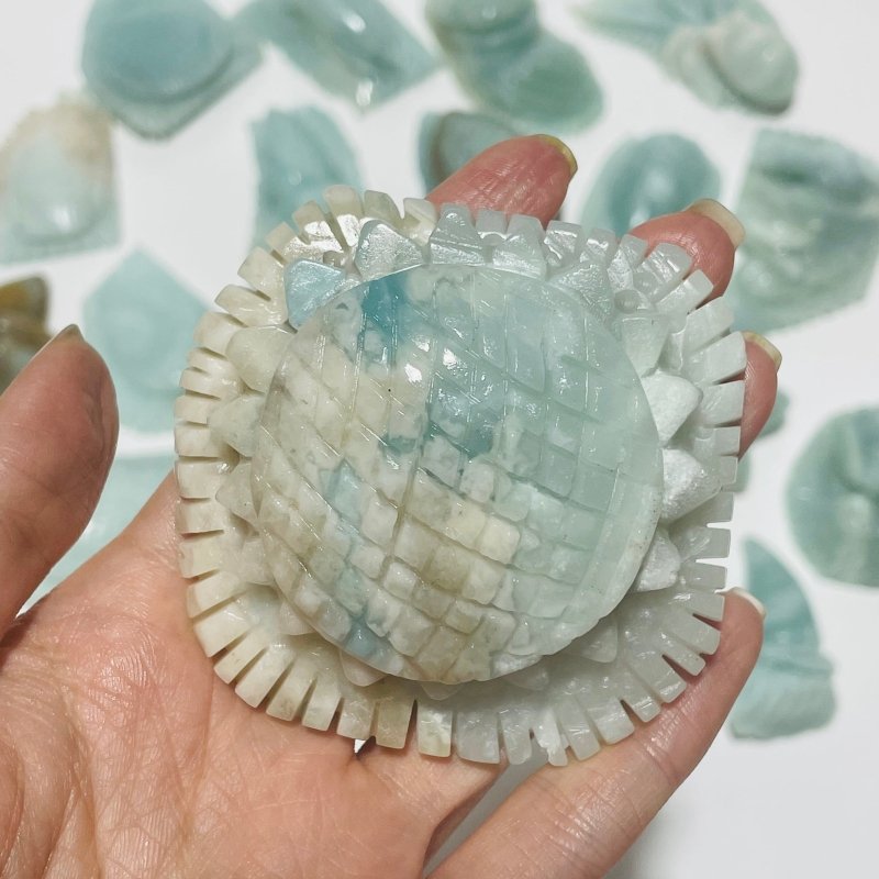 19 Pieces Caribbean Calcite Marine Animals Carving -Wholesale Crystals
