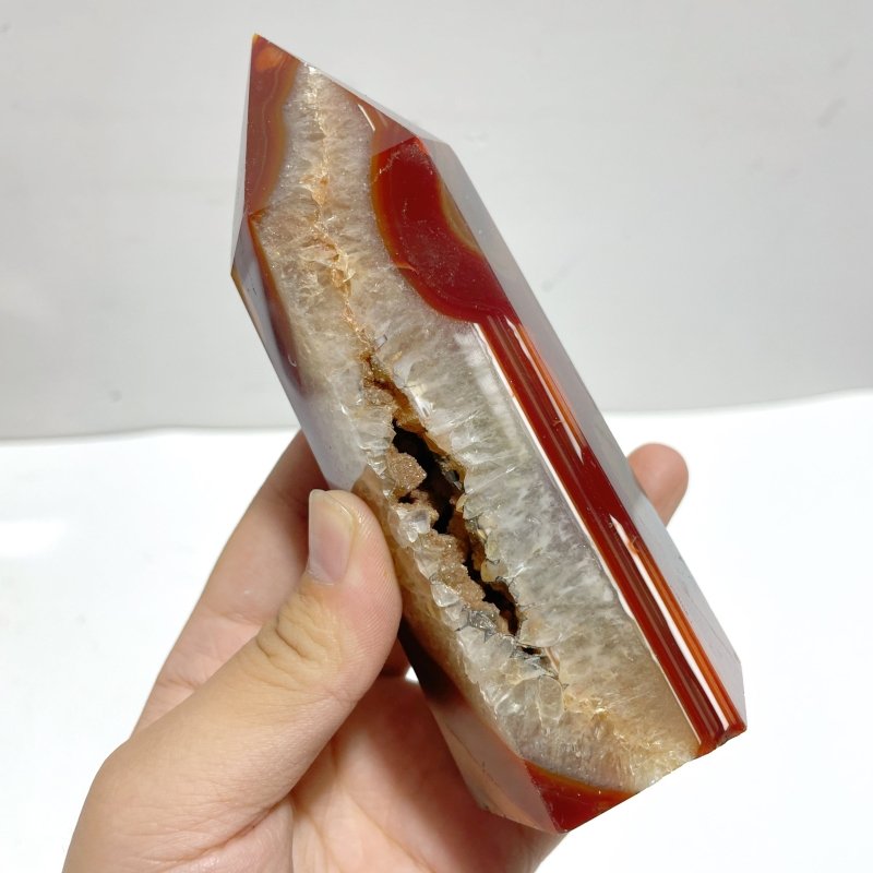 19 Pieces Carnelian Mixed Quartz Tower Point - Wholesale Crystals