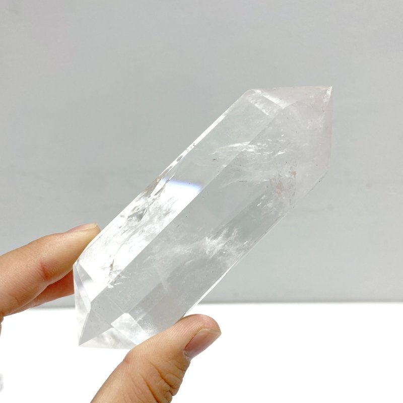 19 Pieces Clear Quartz Double Points - Wholesale Crystals