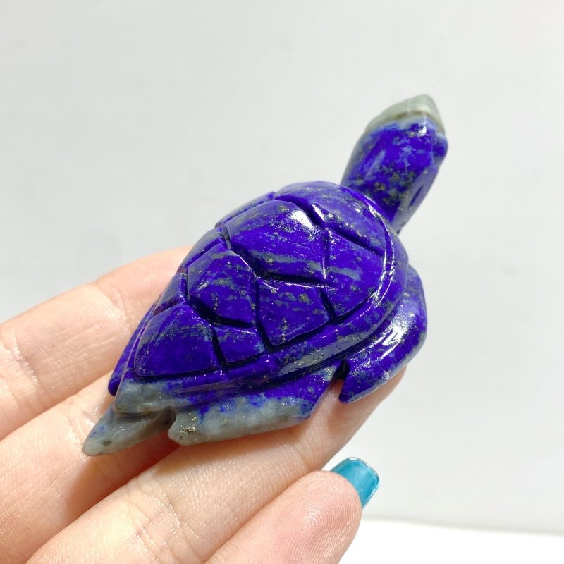 19 Pieces Lapis Lazuli Sea Turtles Carving - Wholesale Crystals