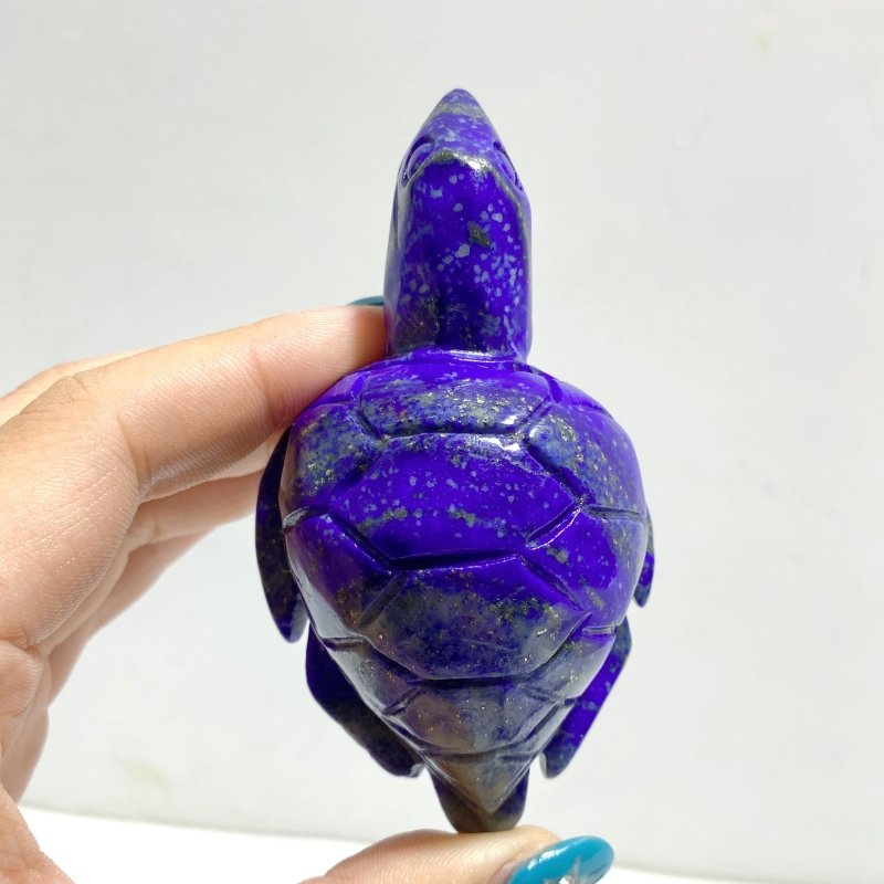 19 Pieces Lapis Lazuli Sea Turtles Carving - Wholesale Crystals