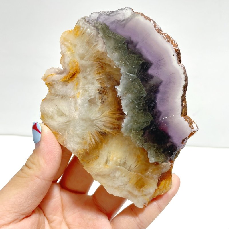 2 Pairs Fluorite Mixed Pyrite Butterfly Wing With Stand 2 - Wholesale Crystals