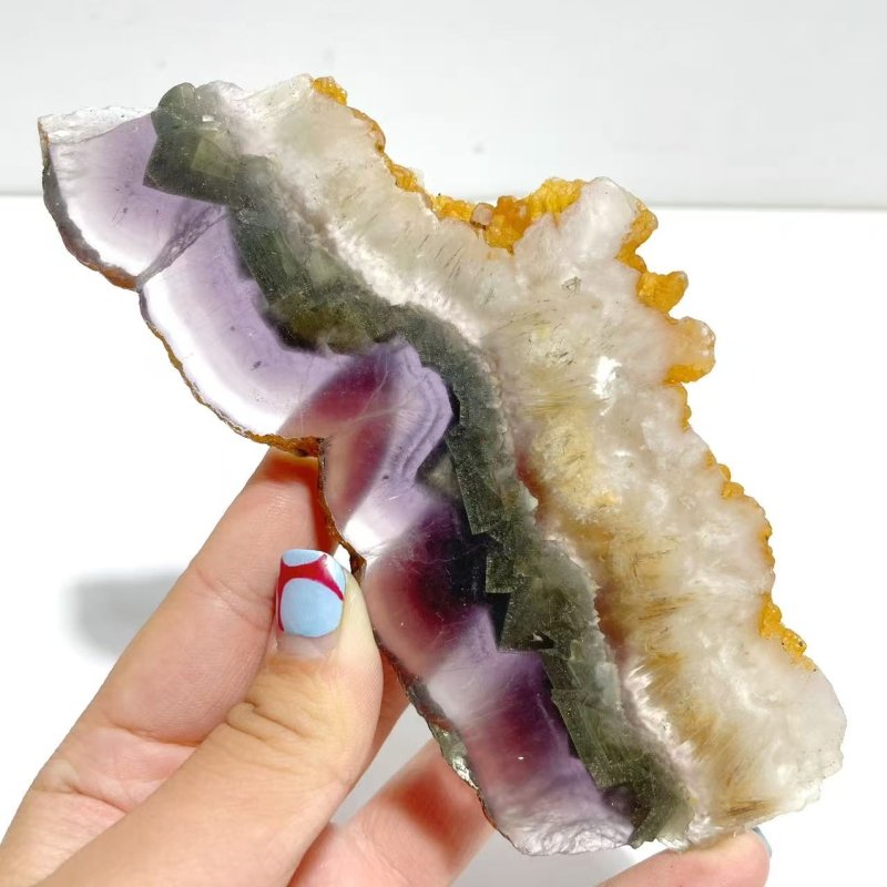 2 Pairs Fluorite Mixed Pyrite Butterfly Wing With Stand 3 - Wholesale Crystals