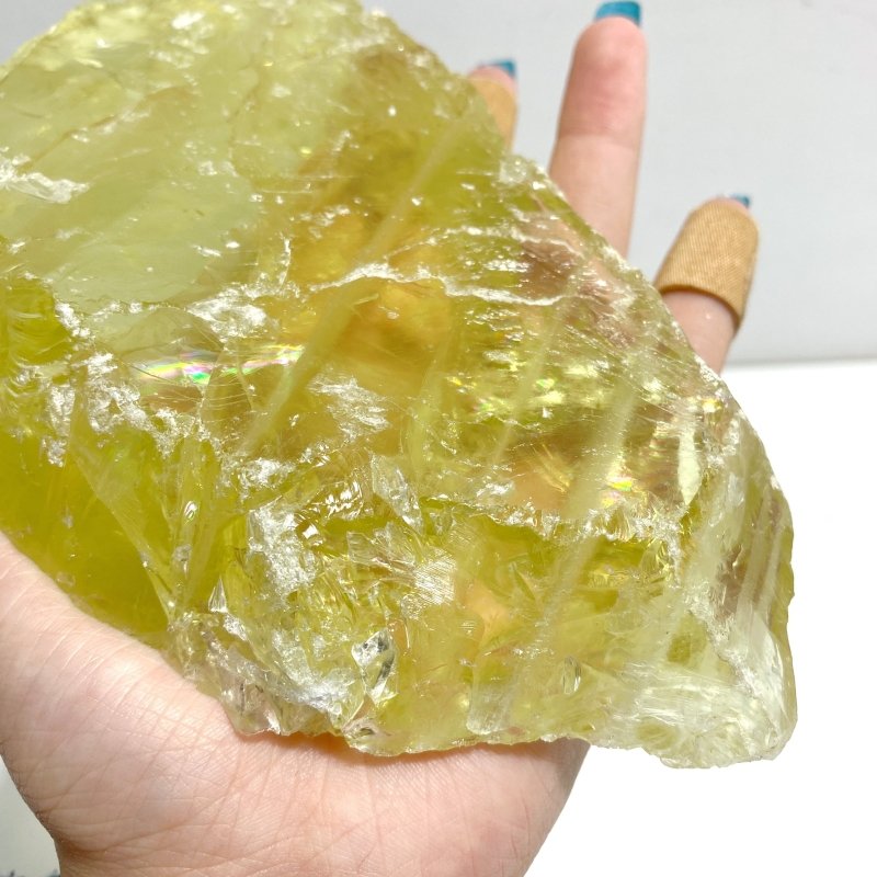 2 Pieces Large Citrine Raw Stone Specimen With Beautiful Rainbow 8 - Wholesale Crystals