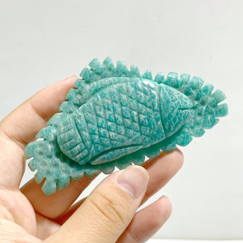 20 Pieces Amazonite Sea Animal Carving - Wholesale Crystals