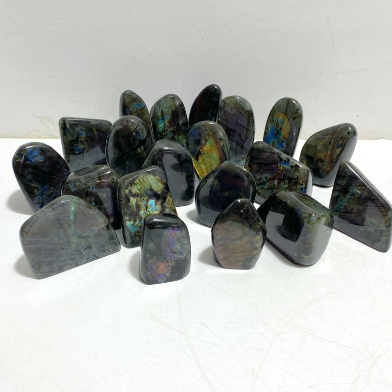 20 Pieces Beautiful Polished Labradorite Free Form -Wholesale Crystals