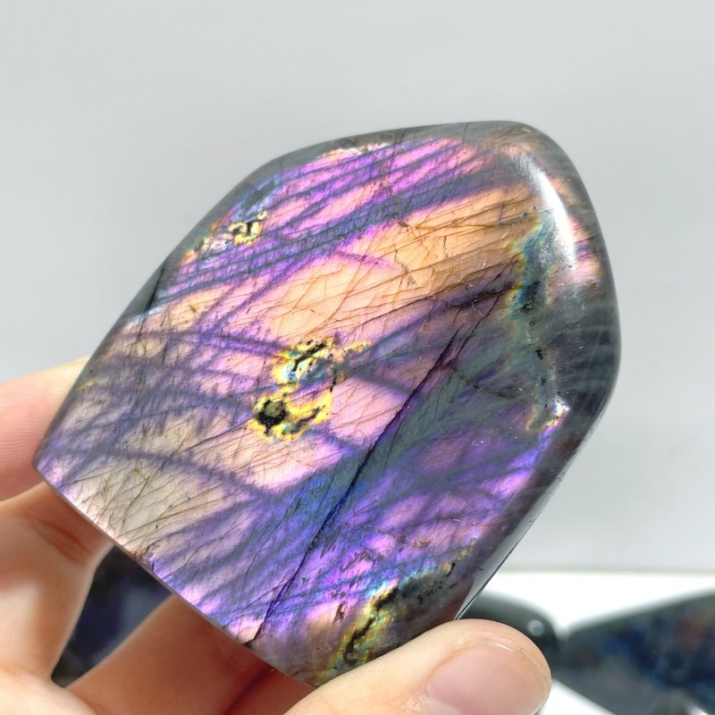 20 Pieces High Quality Polished Purple Blue Labradorite Free Form - Wholesale Crystals