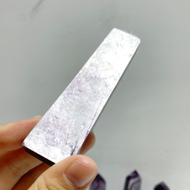 21 Pieces Purple Spark Lepidolite Four - Sided Tower - Wholesale Crystals