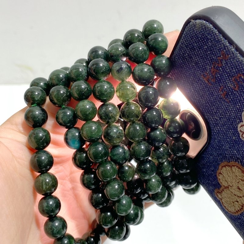 22 Pieces Green Full Rutile Quartz Bracelets - Wholesale Crystals