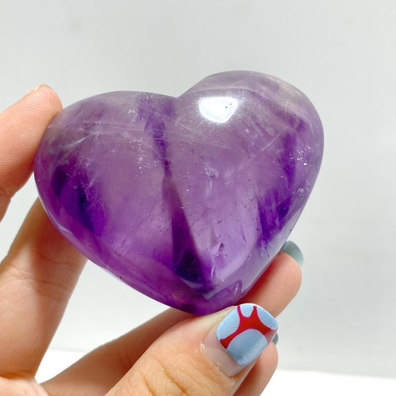 23 Pieces Amethyst Heart Shape - Wholesale Crystals