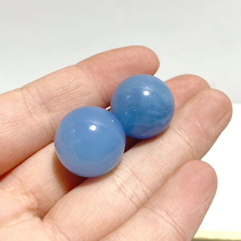 23 Pieces Beautiful Aquamarine Spheres - Wholesale Crystals