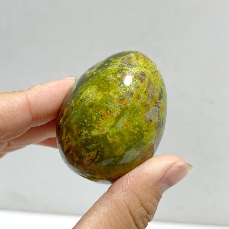 23 Pieces Green Opal Eggs (Defect) -Wholesale Crystals