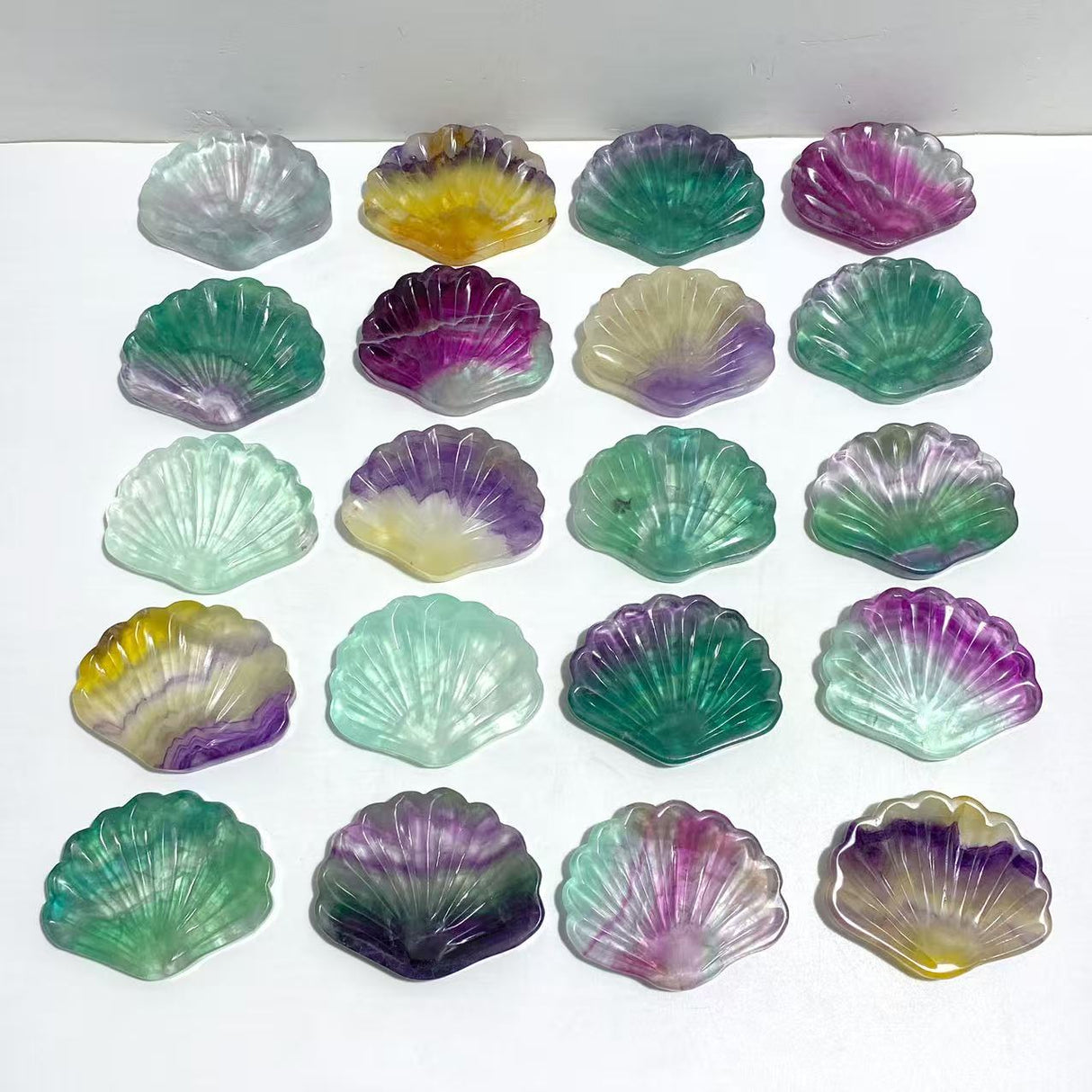 Rainbow Fluorite Shell Wholesale (No.41-60)