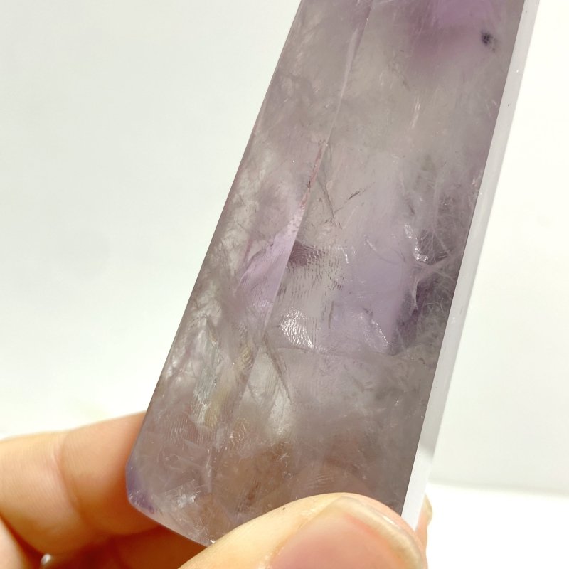 24 Pieces God's Fingerprint Amethyst Light Purple Tower Point - Wholesale Crystals