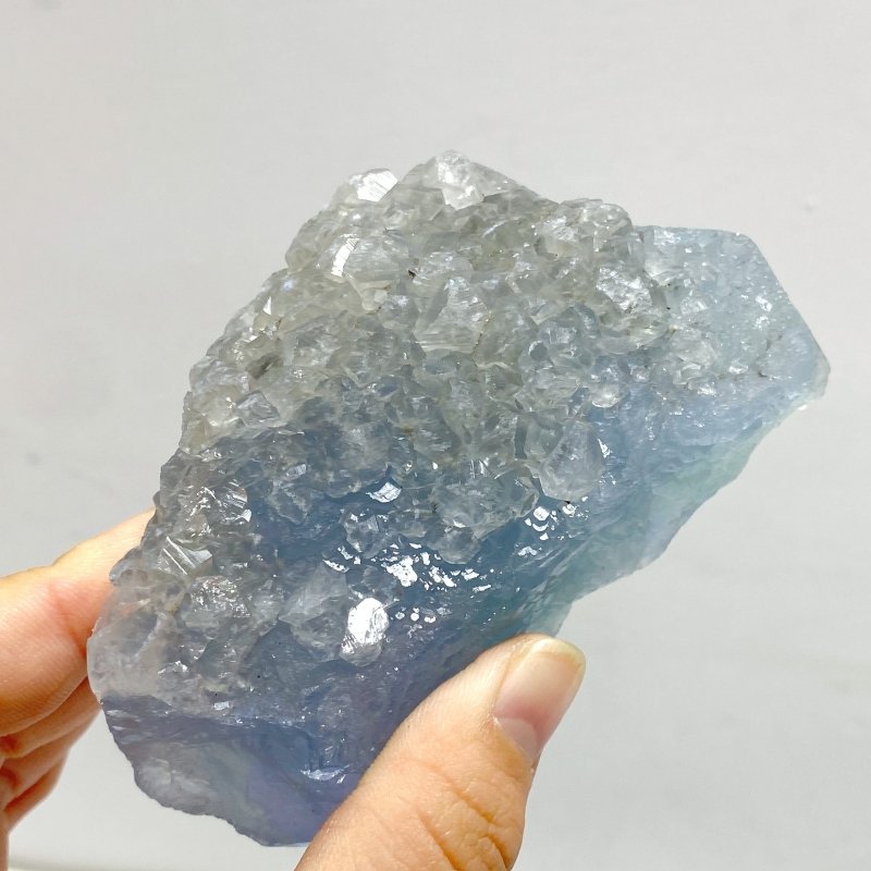 25 Pieces Raw Blue Fluorite Mixed Calcite Specimen - Wholesale Crystals
