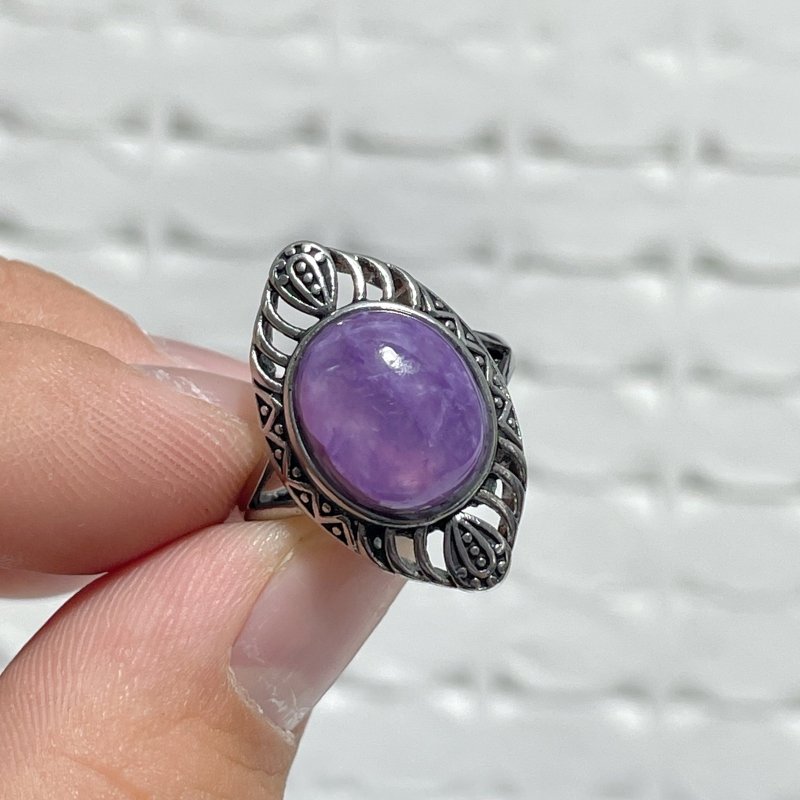 29 Pieces Charoite Different Styles Ring 7 - Wholesale Crystals