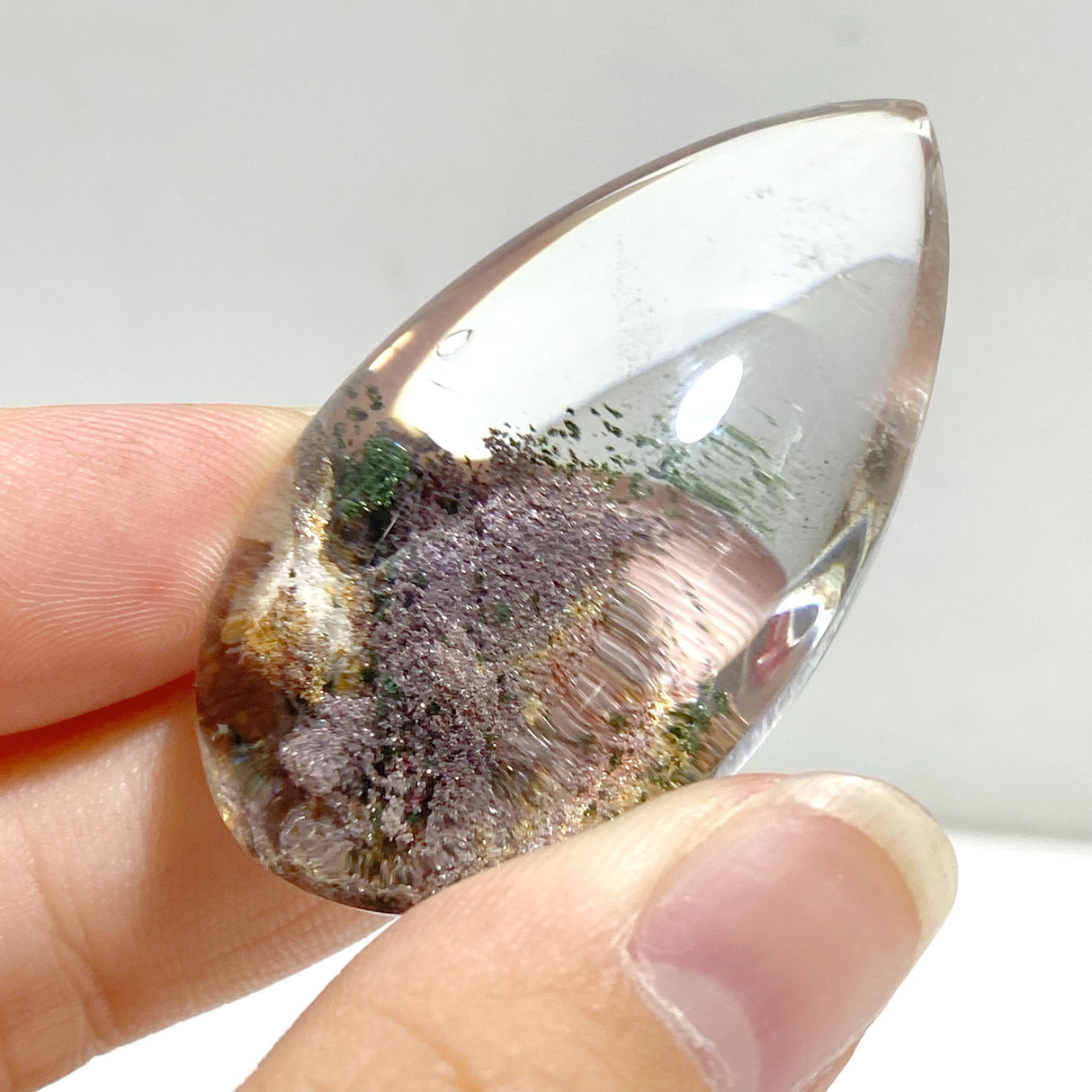Beautiful Garden Quartz Waterdrop Shape For DIY Pendant