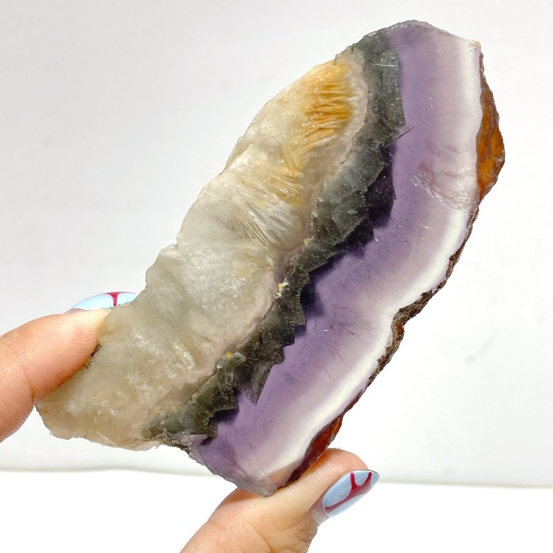 3 Pairs Fluorite Mixed Pyrite Butterfly Wing With Stand 6 - Wholesale Crystals