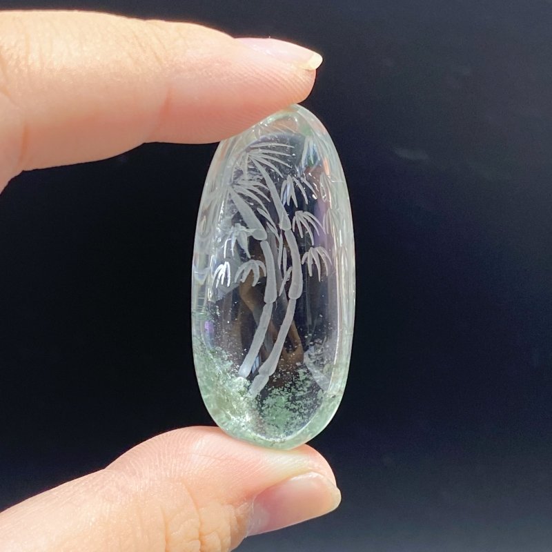 3 Pieces Bamboo Garden Quartz Inner Scene Carving -Wholesale Crystals