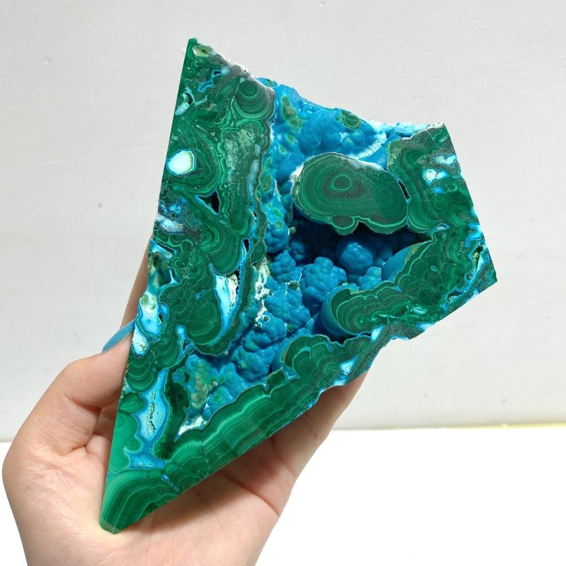 3 Pieces High Quality Chrysocolla Mixed Malachite Slab Specimen 11 - Wholesale Crystals
