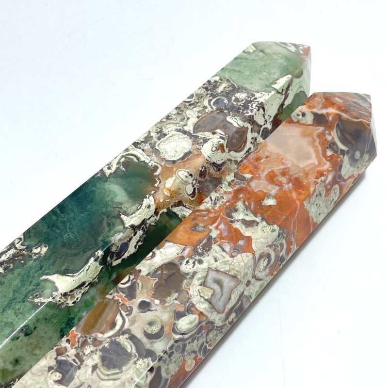 3 Pieces Tall China Agate Tower Point - Wholesale Crystals