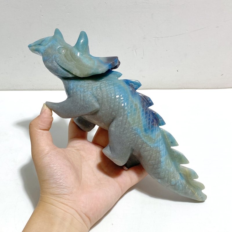 3 Pieces Trolleite Triceratops Three-horned Dinosaur Carving -Wholesale Crystals