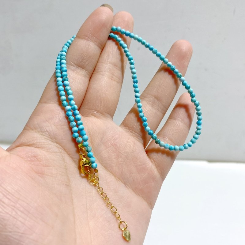3 Types Mini Beads Necklace Wholesale Indonesia Turquoise Larimar -Wholesale Crystals