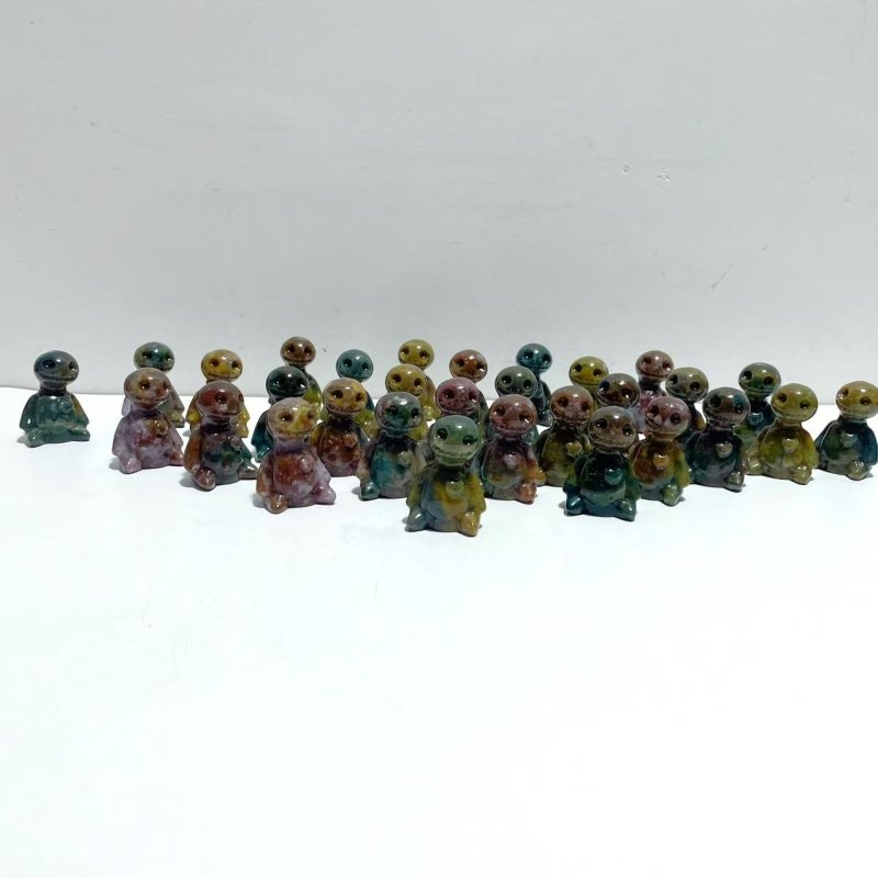 30 Pieces Ocean Jasper Voodoo Doll Carving - Wholesale Crystals
