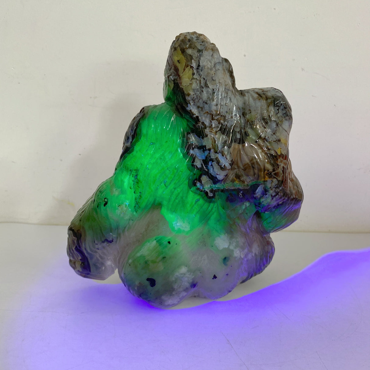Unique Volcano Agate King Kong Ape Carving #6